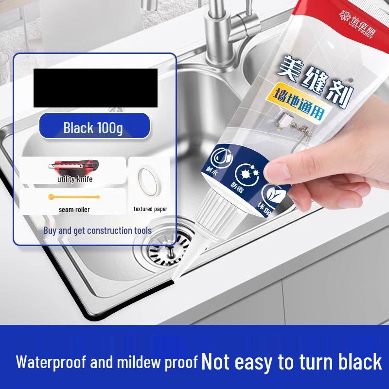 Beauty Edge & Skirting Board Water-Based Caulk for Seam Filling and Gap Sealing, Same Color Paste