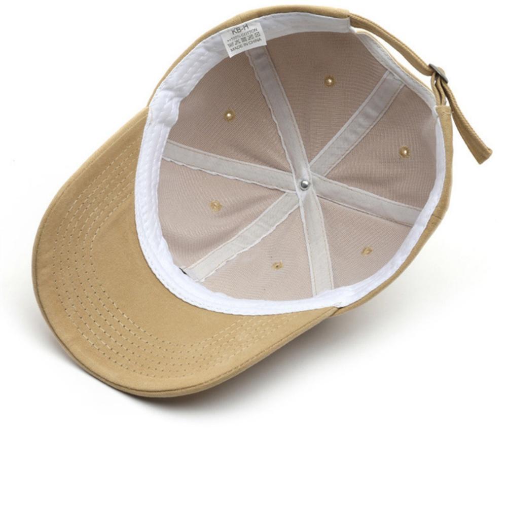Fashion Bear Embroidery Cotton Baseball Cap Lightweight UV Protection Breathable Adjustable Sun Hat for Spring Summer Outdoor