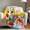 Lovie anime C Candy C Candy Blanket For Sofa Office Bed Plane Travel Sleep Read Relax Camping Soft And Warm