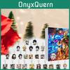 Set de Llaveros Acrílicos de Kimetsu no Yaiba para Navidad con 24 Figuras Para Regalar