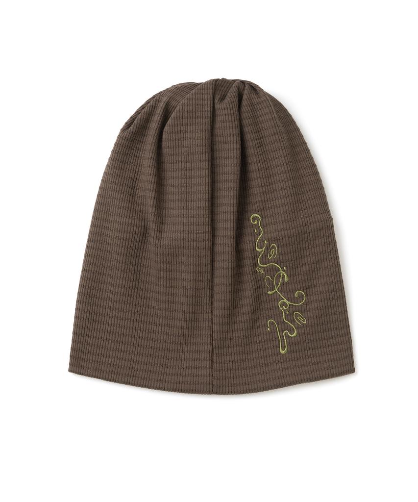 MILLO WOMEN Wide Slub Beanie [Brown]