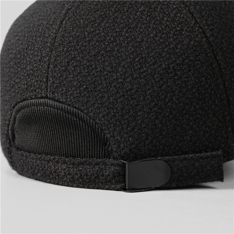 Men's Winter Cap Hat Versatile Grandpa Ear Protector Warm Thickened Baseball Cap