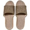 KASSAI Linen Slippers of 4 1 1 (Set (2 Beige, Blue, Brown), 26.0 cm)