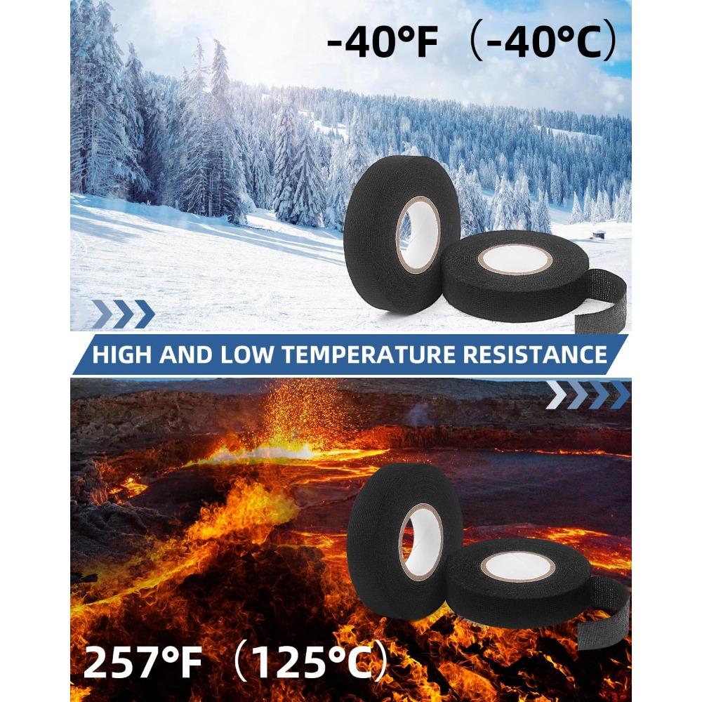 Elektrik Bandı Isıya Dayanıklı Kablo Demeti Yalıtımı Otomatik Kablolama Kumaş Bez Sarma Su Geçirmez Kablo Düzenleyici Yapışkan Bantlar