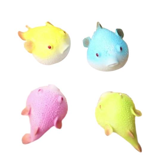 

Flour Pufferfish Stress Ball Squeeze Toy Stress Relief Mini Puffer Sensory Toy Home Office Worker Decompression Tool