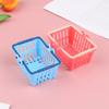 Shopping Basket Toys Kids Mini Supermarket Shopping Hand Basket Model Dollhouse