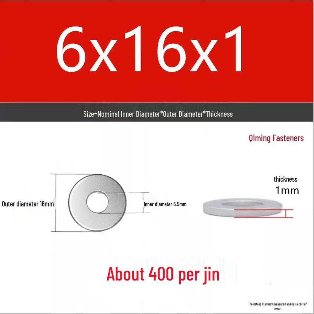 4.8 Grade Galvanized Iron Flat Washer M3-M40 Oversized Metal Screw Gasket Washer