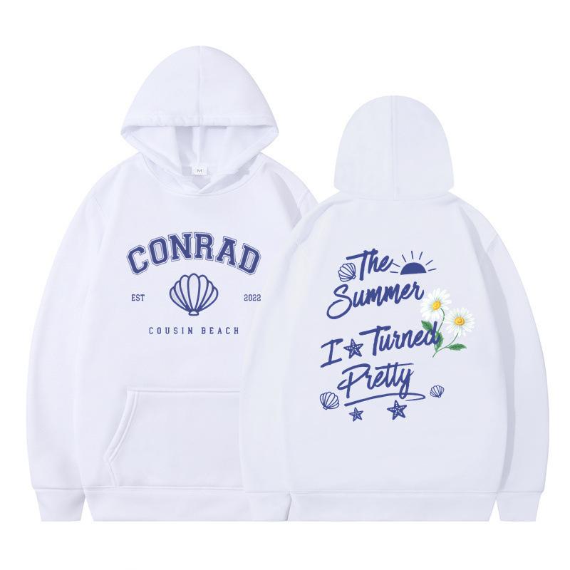 The Summer I Turned Pretty Printed Loose Hooded Sweater Hoodie