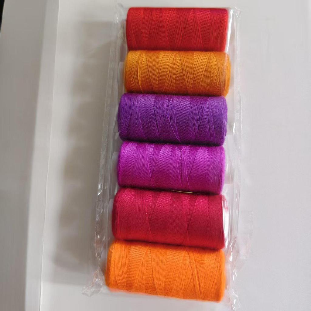 36-Color Polyester DIY Sewing Thread Set - 400 Yards with Bobbins