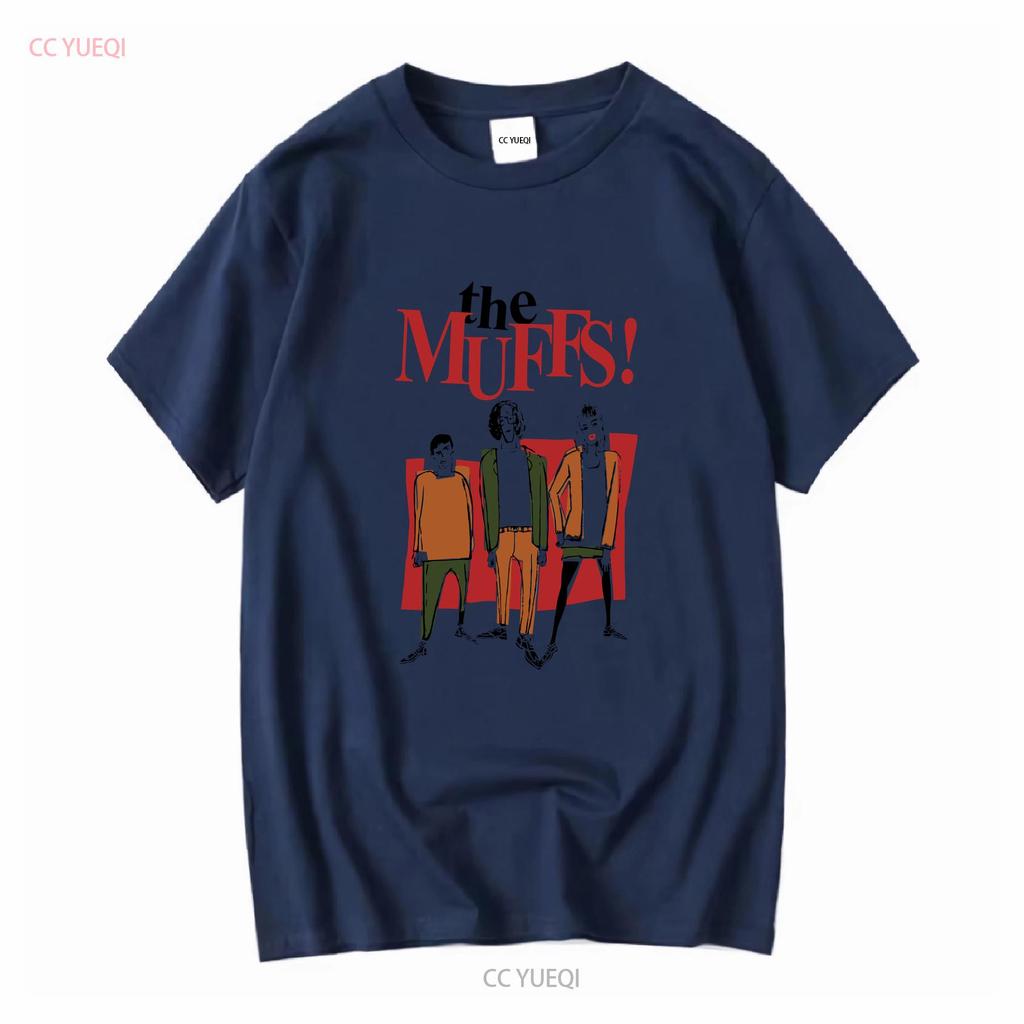 Muffs T-shirt långa eller korta ärmar vintage Tvättad Lite Snygg Unisex herr Mångsidig Vardagstopp För Daglig Användning