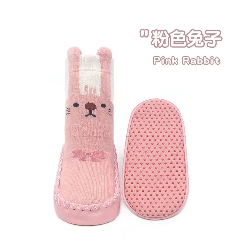 

Тоддлер Толстые Теплые Пинетки для Первых Шагов Детские Ботинки Детская Обувь с Мягкой Подошвой Новорожденный Плюс Бархат Нескользящие Напольные Носки Детский Однотонный 0-6 Months 11cm