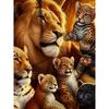 3D Jungle Animals Printed T-Shirt for Men Cool King Lion and Cheetah Cubs Graphic Short Sleeve Tees Trendy Summer Round Neck Streetwear Clothing