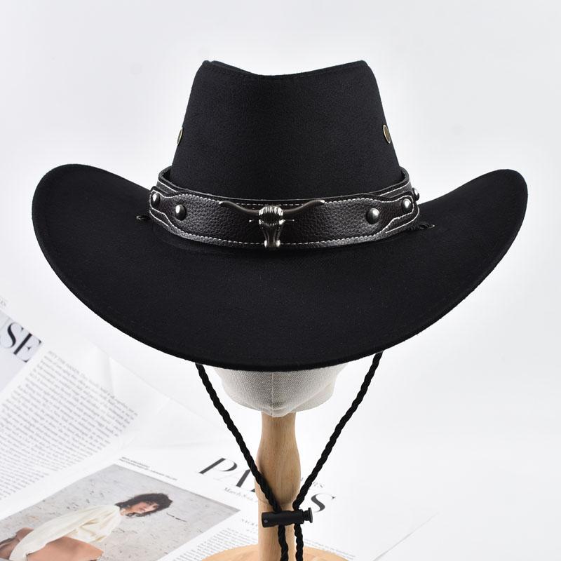Western Style Cowboy Hat for Men Women Vintage Gentleman Cowgirl Jazz Hat Outdoor  Travel Knight Hats