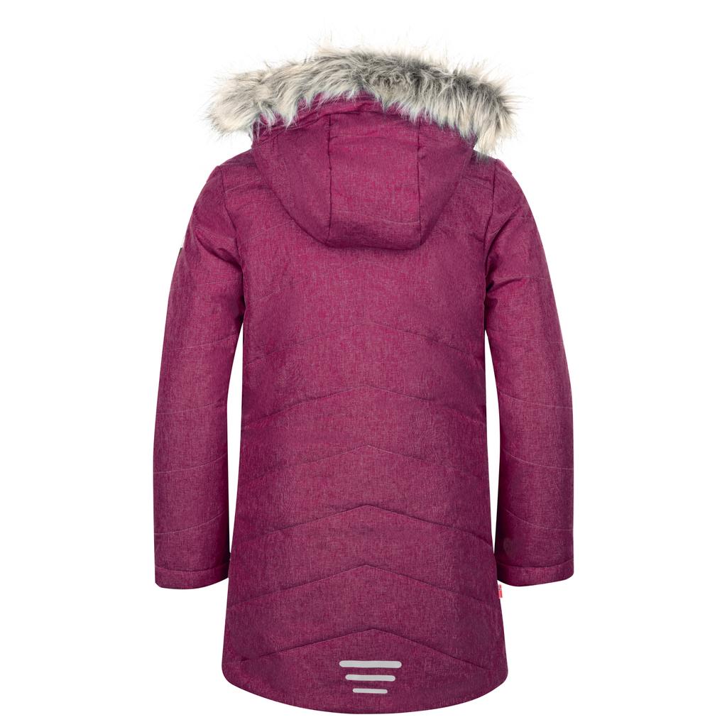 Kurtka zimowa dziewczęca Trollkids Girls Lifjell Jacket ocieplana dla dziewczynki różowa (133-229)