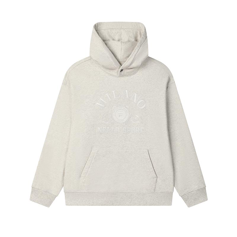 

Fila Толстовка с капюшоном Milano Series Мужские топы Светло-хаки Серый F11M515205FLK L