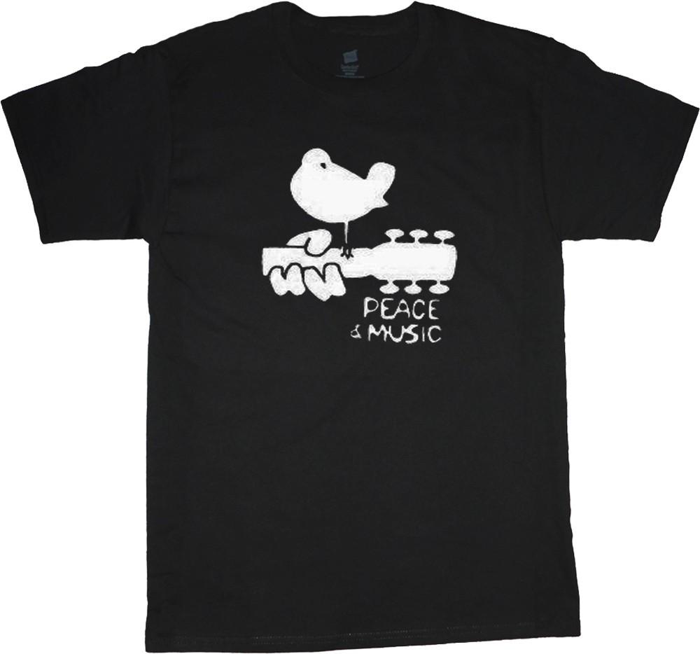 big and tall t-shirt Woodstock peace music guitar tee shirt tall shirts for men Unisex T-Shirt XL