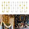 Garland Streamer Kit for Party Decoration Glitter Reflective Paper Hanging Banner Backdrop