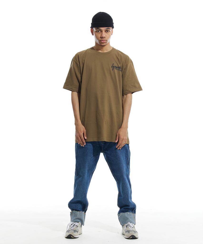 Cream Soda Lab Basketball Lesson 1 Short Sleeve T-Shirt Olive Black