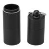 Waterproof Keychain Medicine Holder Aluminum Alloy 3 Compartments Medicine Container Anti Skid Compact Pill Holder