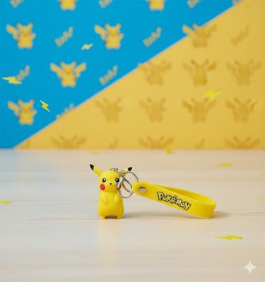 Keychain Pokemon Pikachu Children's Keychain for Backpack, Keys 5 Cm