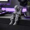 Durable Skull Figurine 3D Printed Sitting Skeleton Statue, Halloween Indoor Decor Figurines, Mini Detailed Model Home for Living Room Table