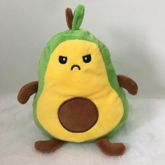 Plush Toy Cartoon Animal Design Decoration Soft Double-Sided Avocado Stuffed Doll Toy for Children