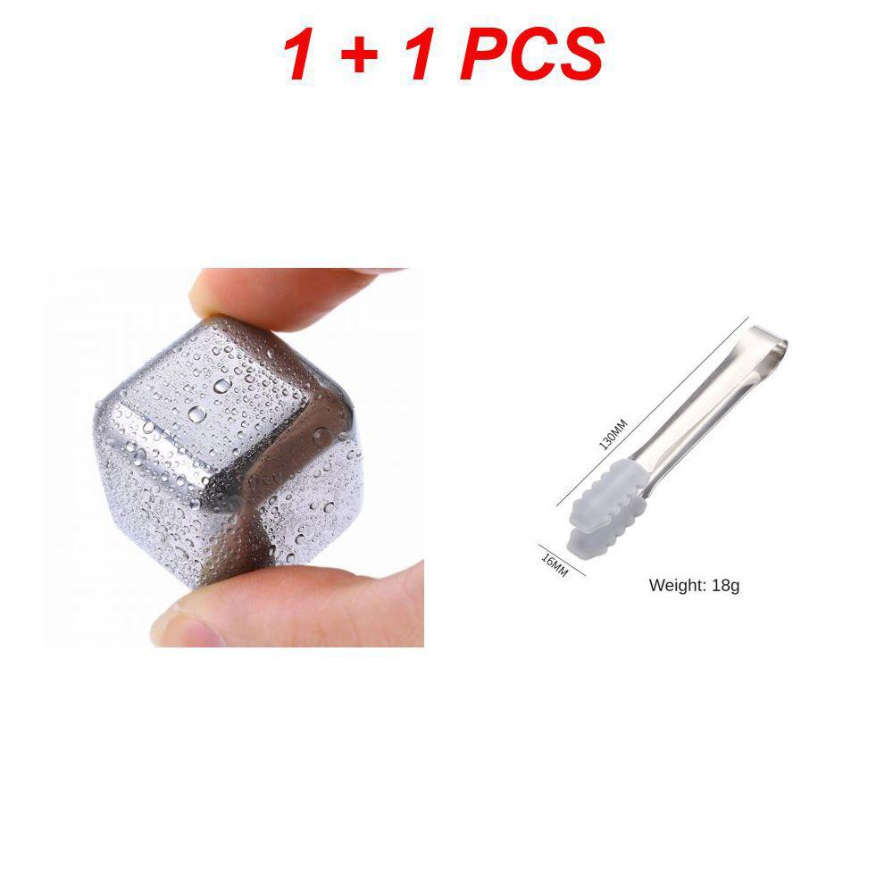 Stainless Rocks Whisky Stones Cubes Set Reusable Chilling Stones For Whiskey Wine Cooling Chilling Party Bar Tool