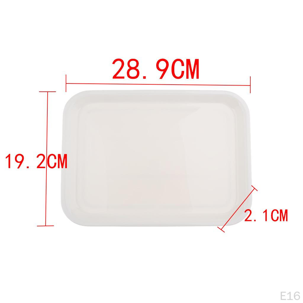 Serving Tray Melamine Plastics Dish Plate Hotel Restaurant Rectangular Platter
