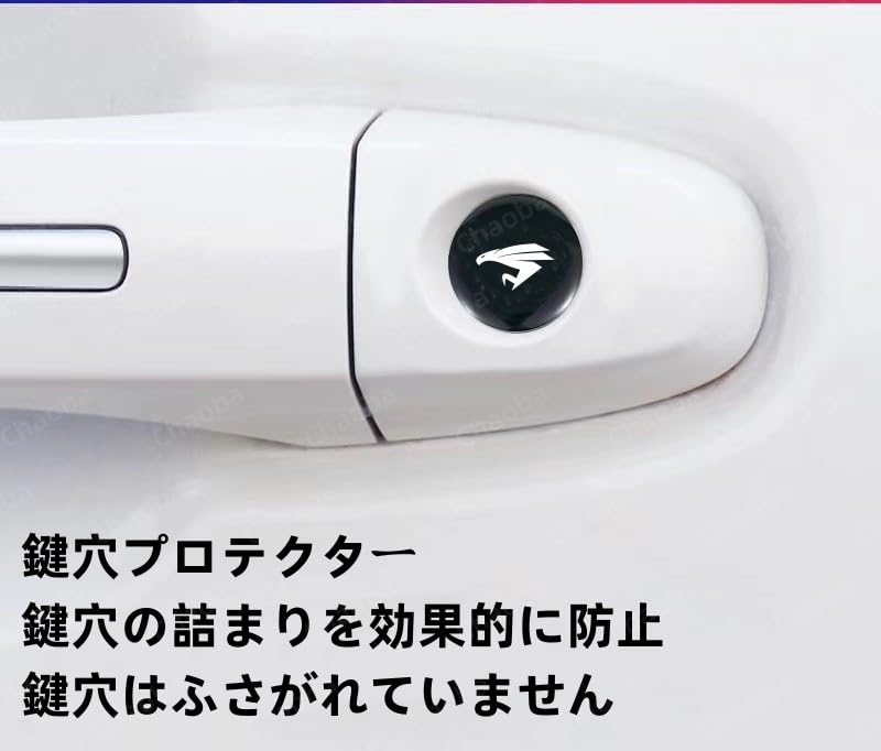 [Chaoba] Car Door Lock Sticker, Car Door Keyhole Protector - 4 Car Exterior Door