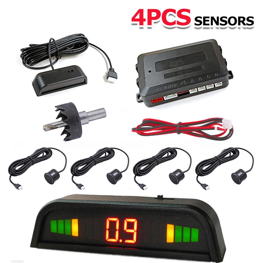Car Reversing Backup Radar Front and Rear Sensor LCD Sound Warning Buzzer