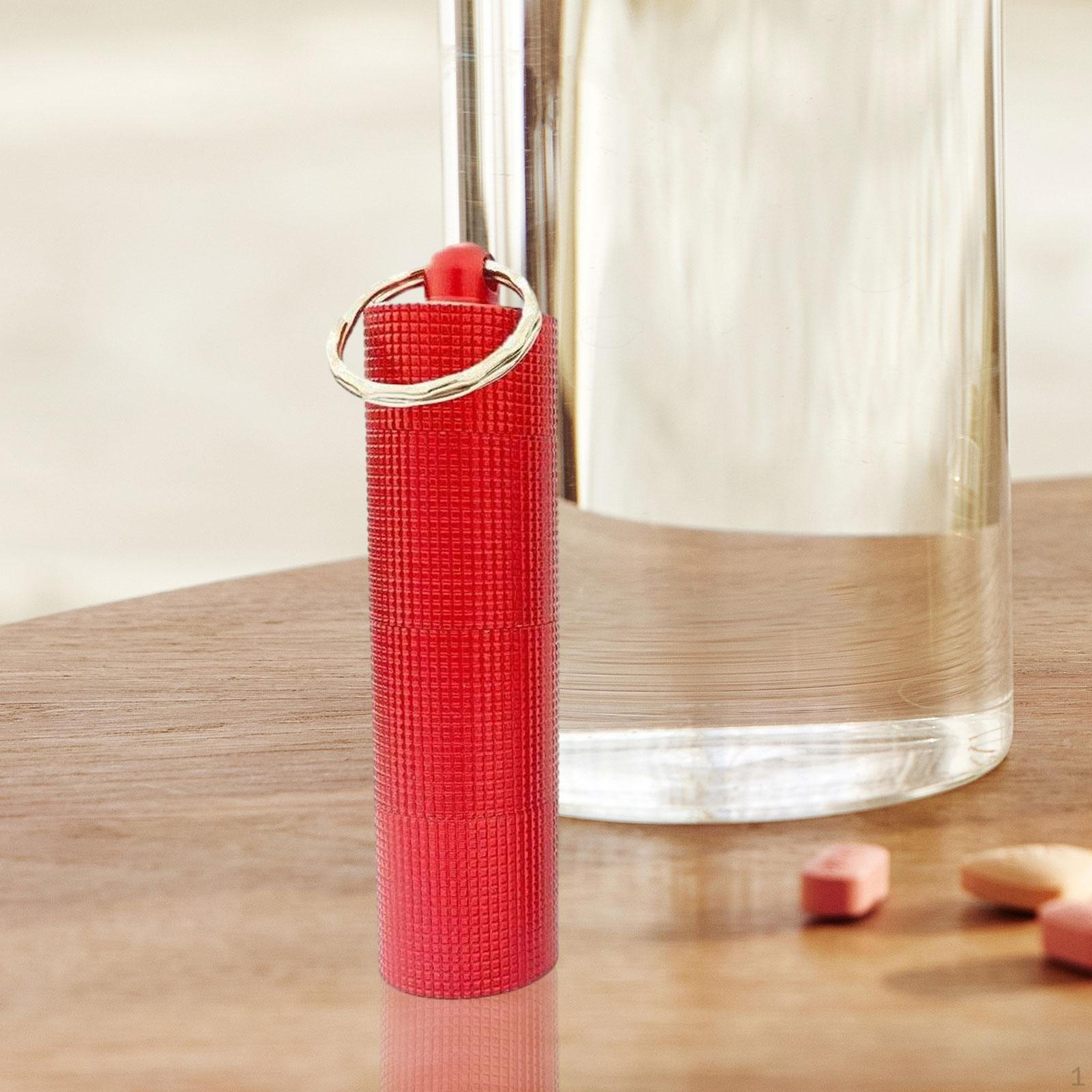

Compact Pill Organizer Keychain for Use