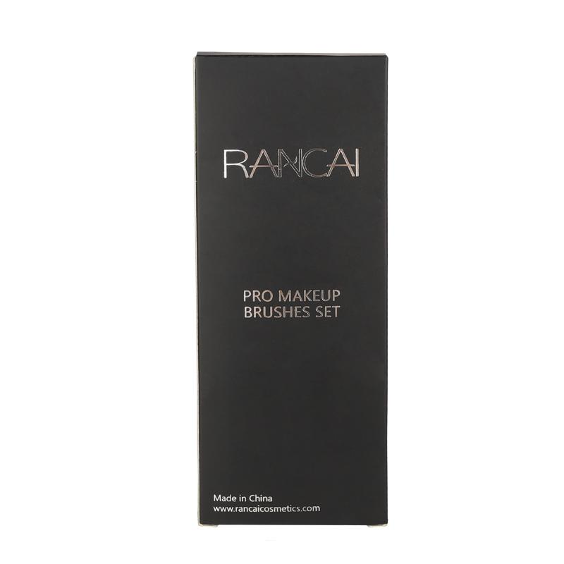 RANCAI 5 szt. Czarny Zestaw Narzędzi do Makijażu Oczu Pędzel do Blendowania Pędzle do Malowania Twarzy Profesjonalny Zestaw do Makijażu Cieni do Powiek Eyeliner Brwi
