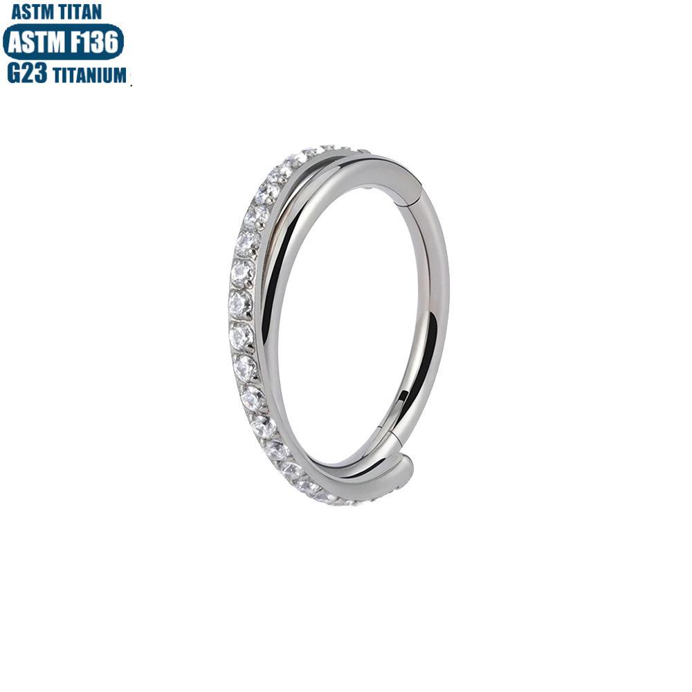 G23 Titan Nahtloser Crossover Septum & Tragus Nasenring Piercingschmuck