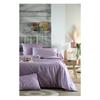 Drap housse percale de coton 90 x 190 cm Parme violet