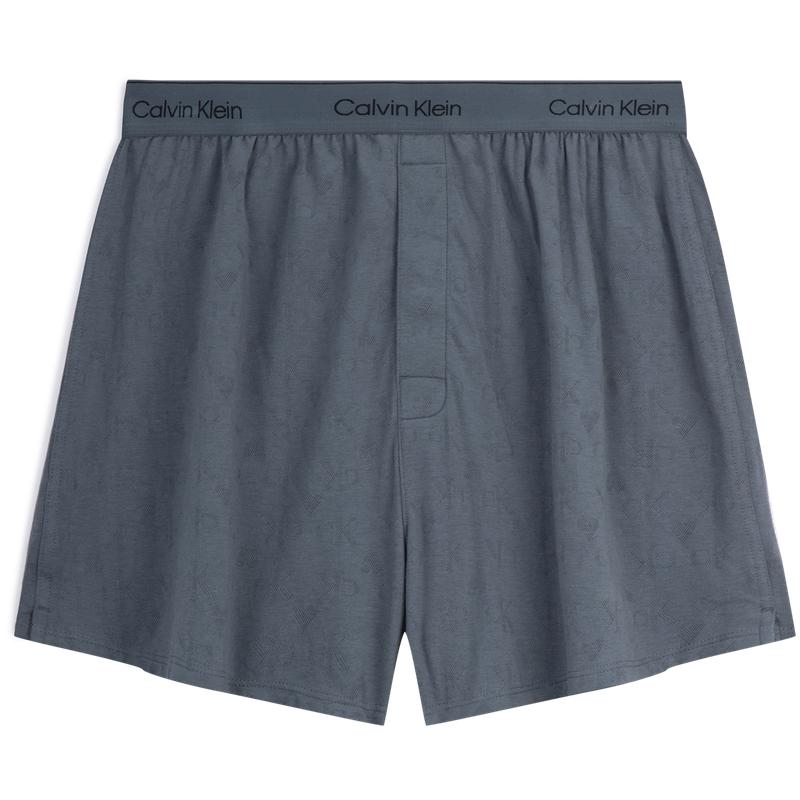 Calvin Klein Heart Jacquard Soft Comfortable Loose Boxer Briefs Men Underwear Charcoal NM2661 M