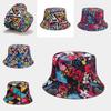 Graffiti Letter Fisherman Hat With Wide Brim For Summer Sun Protection