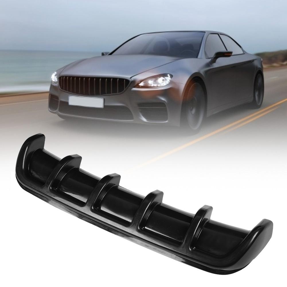 Black Universal Car Rear Bumper Shark Fin Spoiler Diffuser