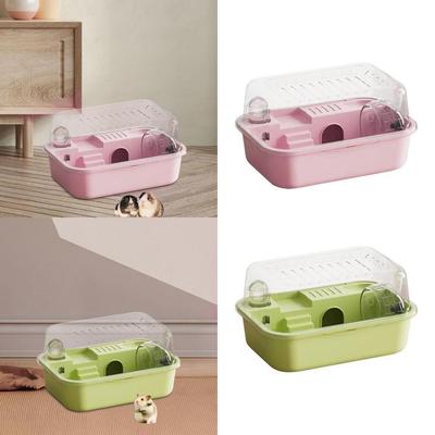 Hamster Habitat,Large Hamster Cage,Breathable Portable Exercise Playing House House Small Animal Cage for Small Animals Mice