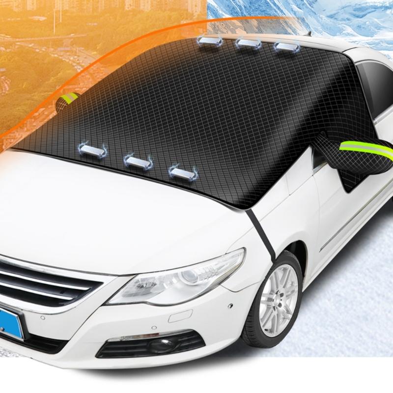 Universelle Windschutzscheibenabdeckung Auto Frontscheibenabdeckung für Eis Schnee Automobil Windschutzscheibenschutz Frostabdeckung Auto Zubehör