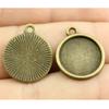 Fit Round 16mm Glass Cabochon Base Setting Tray Accessories Parts Men's Jewellery Bulk Original Cheapest Items