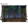 Photography backdrop forest jungle background for photo studio party decoration supplies dessert table banner green Palm tree