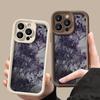 Misty Purple Dried Flower Art Phone Case for iPhone 17 16 15 14 13 12 11 Series Pro Max Plus