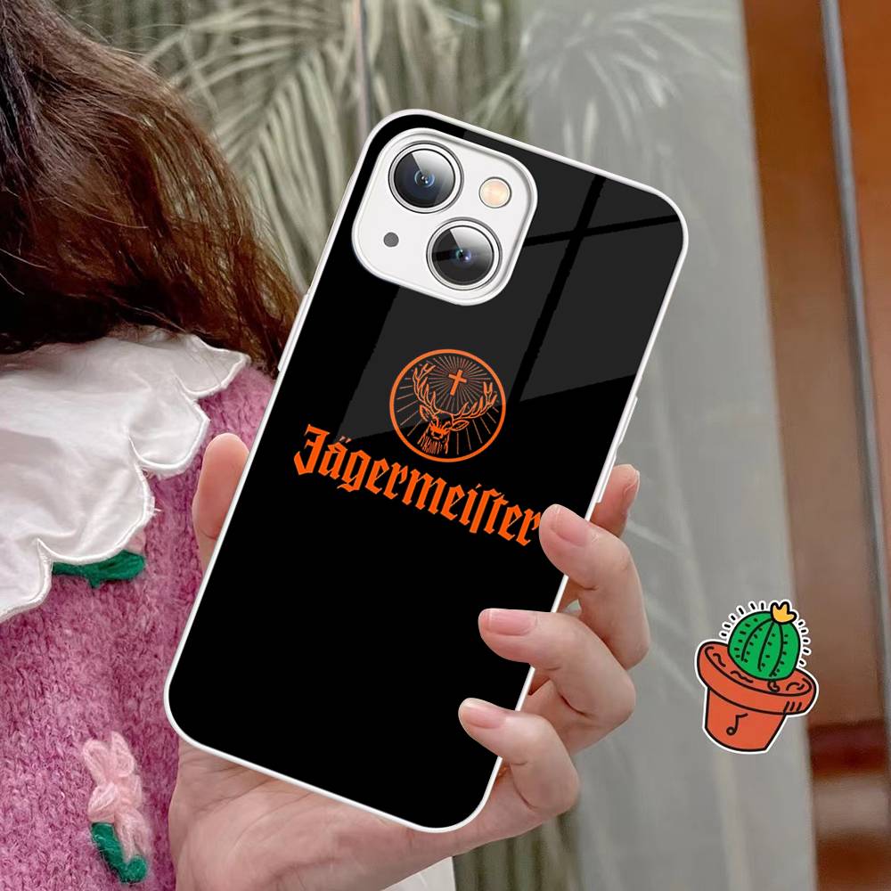 Hot J-JaegermeisterS Tempered Glass For iphone 14 13 12 11 Pro Mini XS MAX 14Plus X XS XR Cover