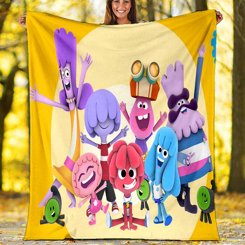 Deka s motivem Huggy Wuggy Perfektní na pohovku postel Cestování Venkovní použití Lze prát v pračce Útulná Odolná
