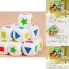 Wooden Fun Dice Toy For Kids Educational Logic And Shape Recognition
