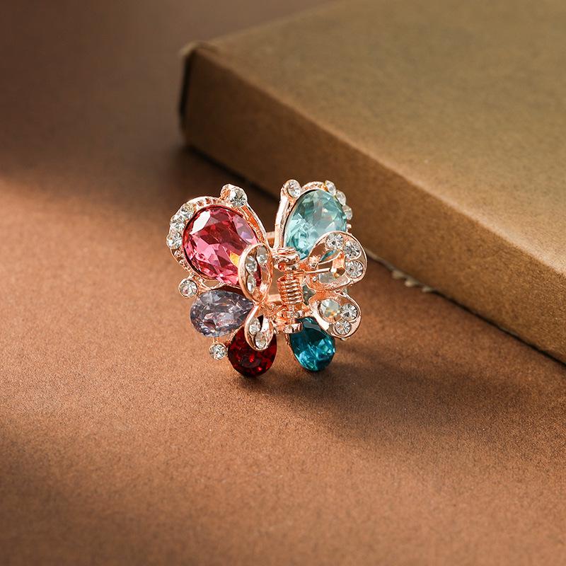 

Корейский стиль средняя заколка-краб для волос с бабочкой и стразами - Женские аксессуары для волос и украшения