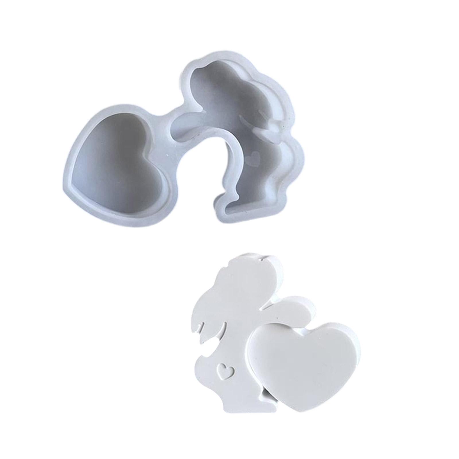 

Easter Themed Decoration Silicone Mold Rabbit Figurine Ornament Mould Practical Gypsum Mould Jewelry Making Supplies X873