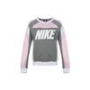 Nike Moletom Feminino Americano Retrô Color Block com Estampa de Logo Quente Gola Careca Multicolorido AV8293-100