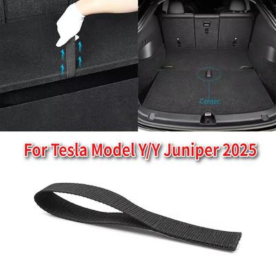 For Tesla Model Y Juniper Rear Trunk Rope DrawString Open Tail Box Cover Handle Pull Rope Organizer Accessories Interior Parts