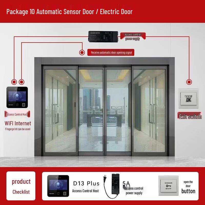 

Hikvision D13Plus Facial Recognition Access Control & Attendance System CN plug (adapter included)